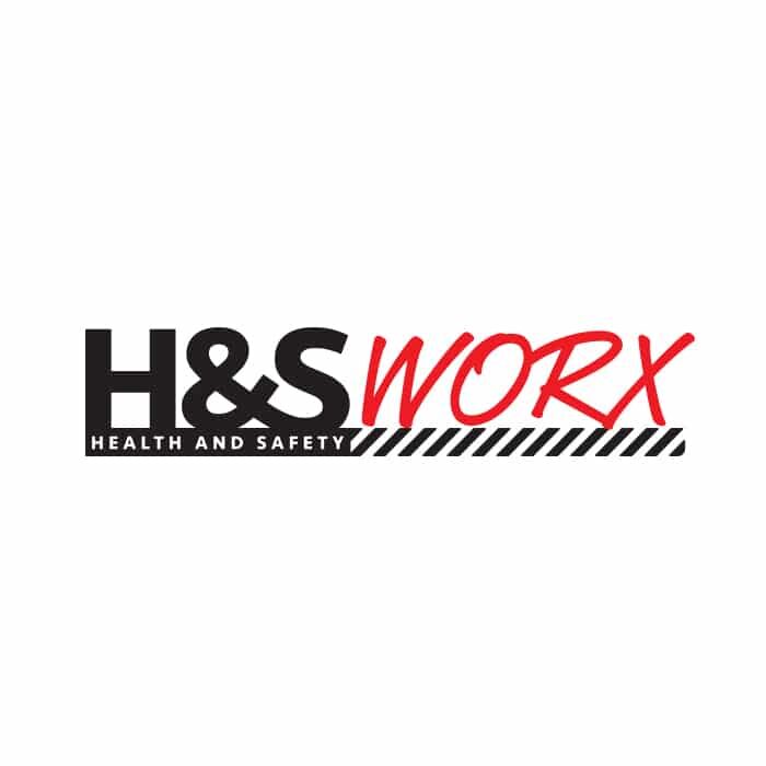H&S Worx logo featuring bold black and red text with a striped underline, representing health and safety services in New Zealand.